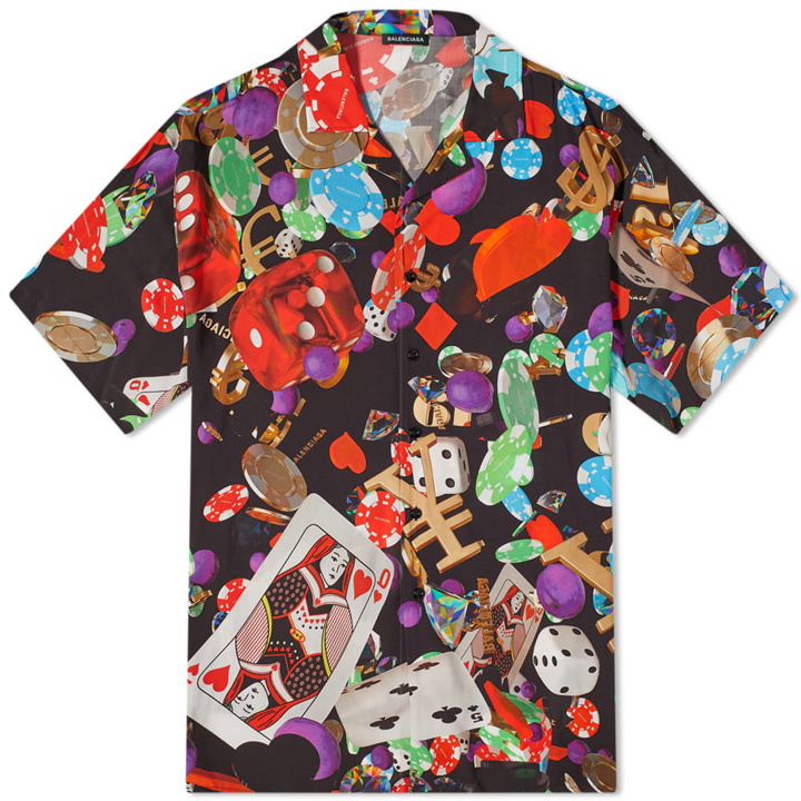 Photo: Balenciaga Oversize Casino Print Vacation Shirt