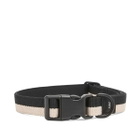 HAY Flat Dog Collar - Small/Medium in Black/White 