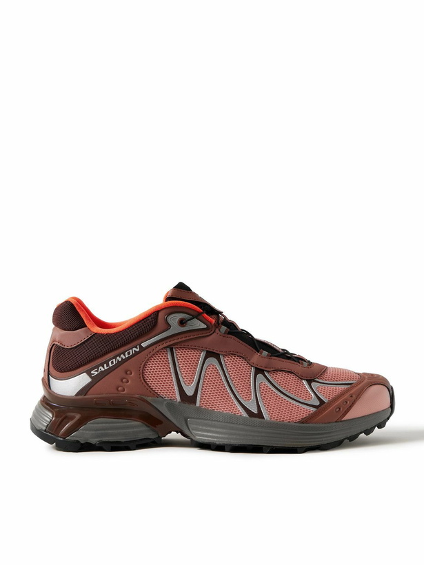 Photo: Salomon - XT-WHISPER Rubber-Trimmed Mesh Sneakers - Orange