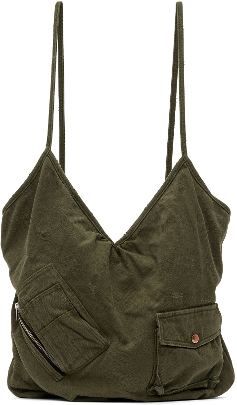 Photo: We11done Khaki Military Pocket Touch Tote
