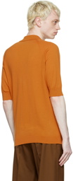CMMN SWDN Orange Remi Polo Shirt