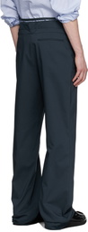 Ottolinger Navy Double Fold Suit Trousers