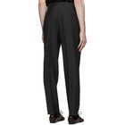 Saint Laurent Black and Silver Lame Trousers