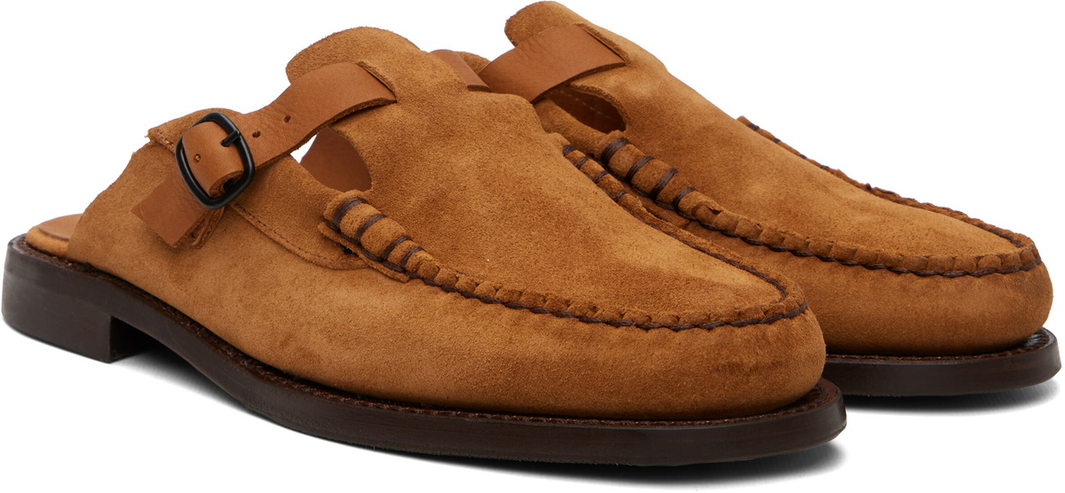 HEREU Tan Barraca Suede Vibram Loafers