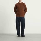 Howlin by Morrison Men's Howlin' Taste Of The Future Rib Crew Neck Jumper in Mars