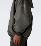 Rick Owens Mountain Hun satin hooded jacket