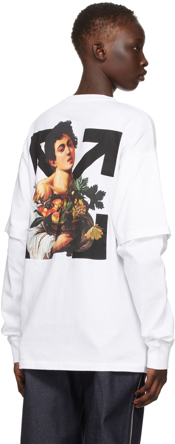 Off-White White Caravaggio Boy Long Sleeve T-Shirt