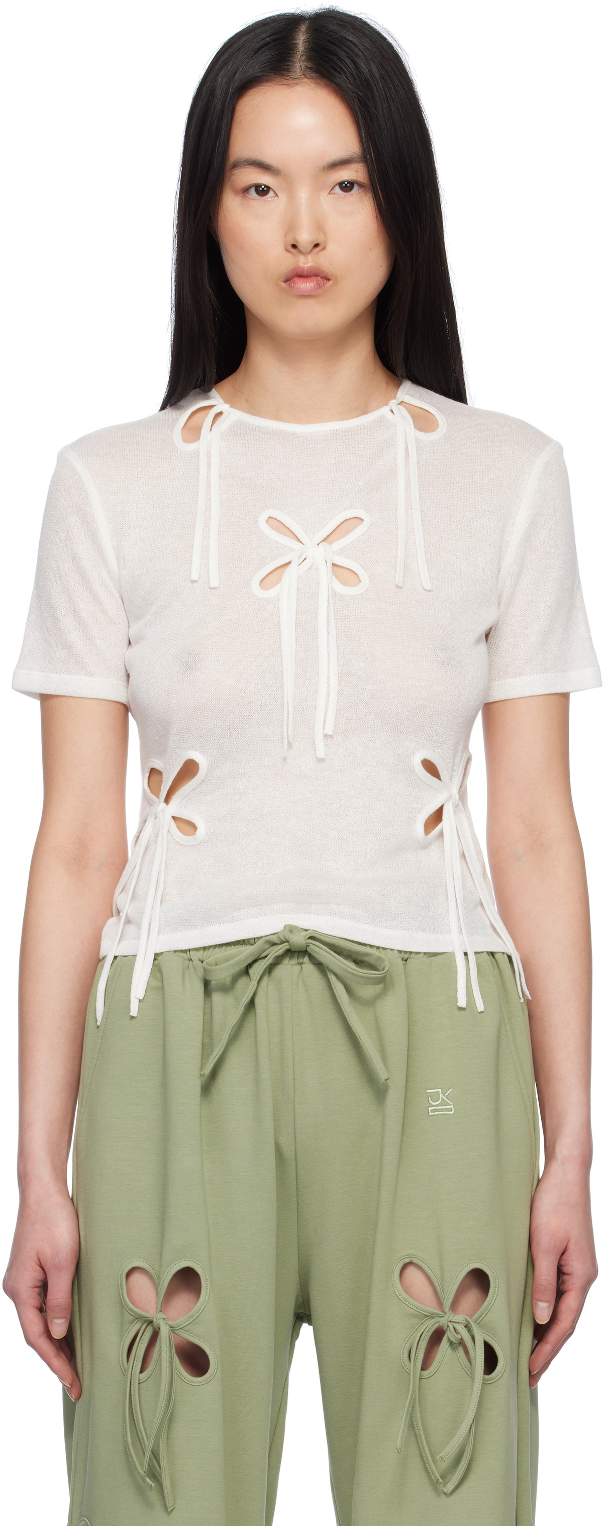 J.Kim White Petal T-shirt