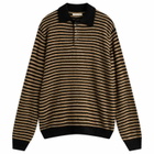 Carter Young Men's Stripe Leigh Polo in Black/Stripe
