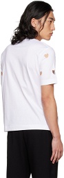 Simone Rocha SSENSE Exclusive White Heart Cutout T-Shirt