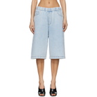 Entire Studios Blue Spar Denim Shorts