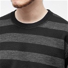Junya Watanabe MAN Men's Stripe Long Sleeve T-Shirt in Black/Grey