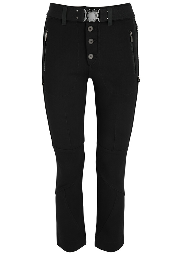 Photo: High Wayward Studded Jersey-twill Trousers Black