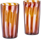 Akua Objects Brown & Pink Small Augusta Glass Set
