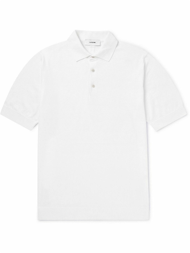 Photo: Lardini - Cotton Polo Shirt - White