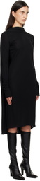 TOTEME Black Cocoon Cape Midi Dress