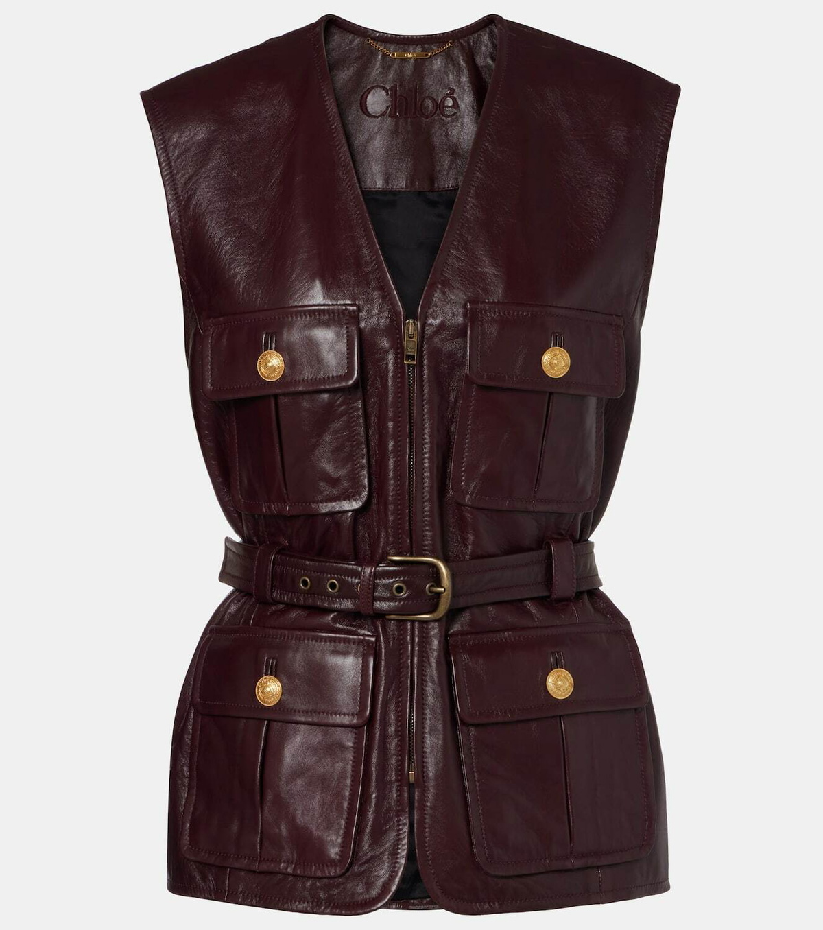 Chloé Belted leather vest
