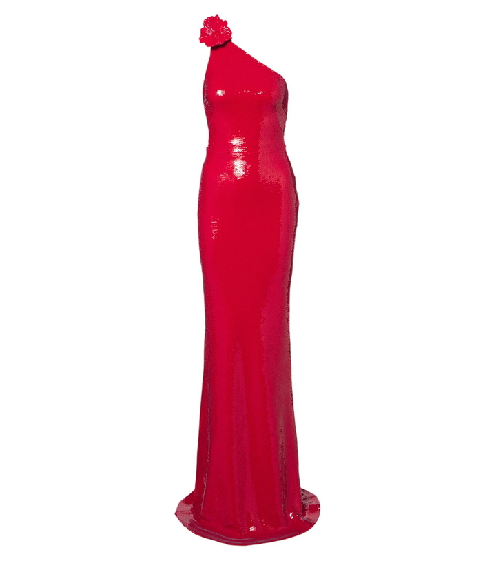 Photo: David Koma Sequined one-shoulder gown