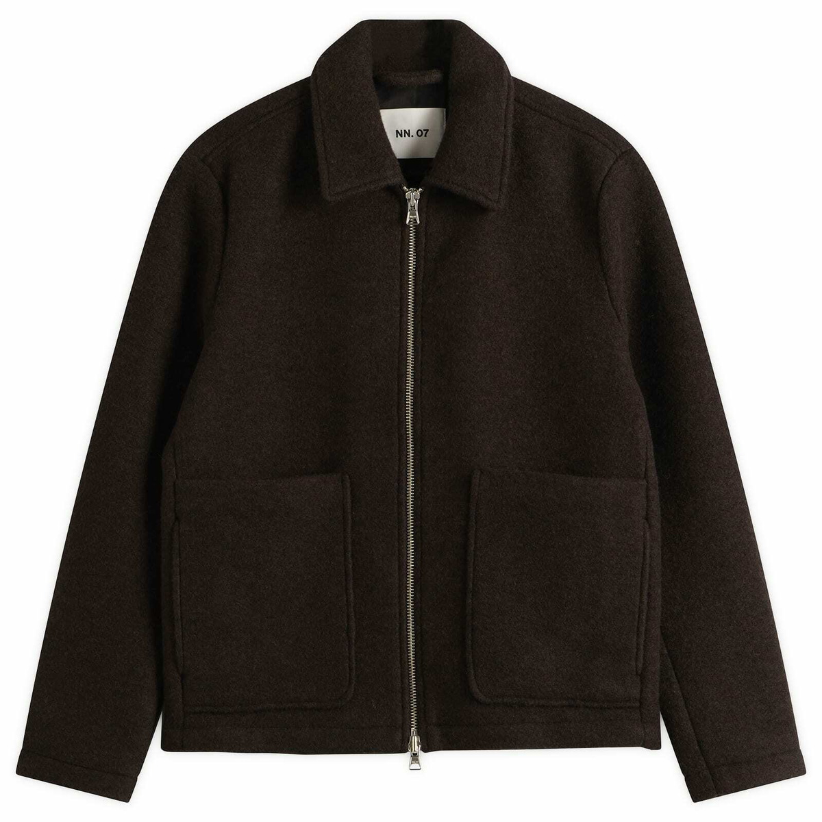 NN07 Men's Gael Brushed Wool Jacket in Dusky Port