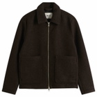 NN07 Men's Gael Brushed Wool Jacket in Dusky Port
