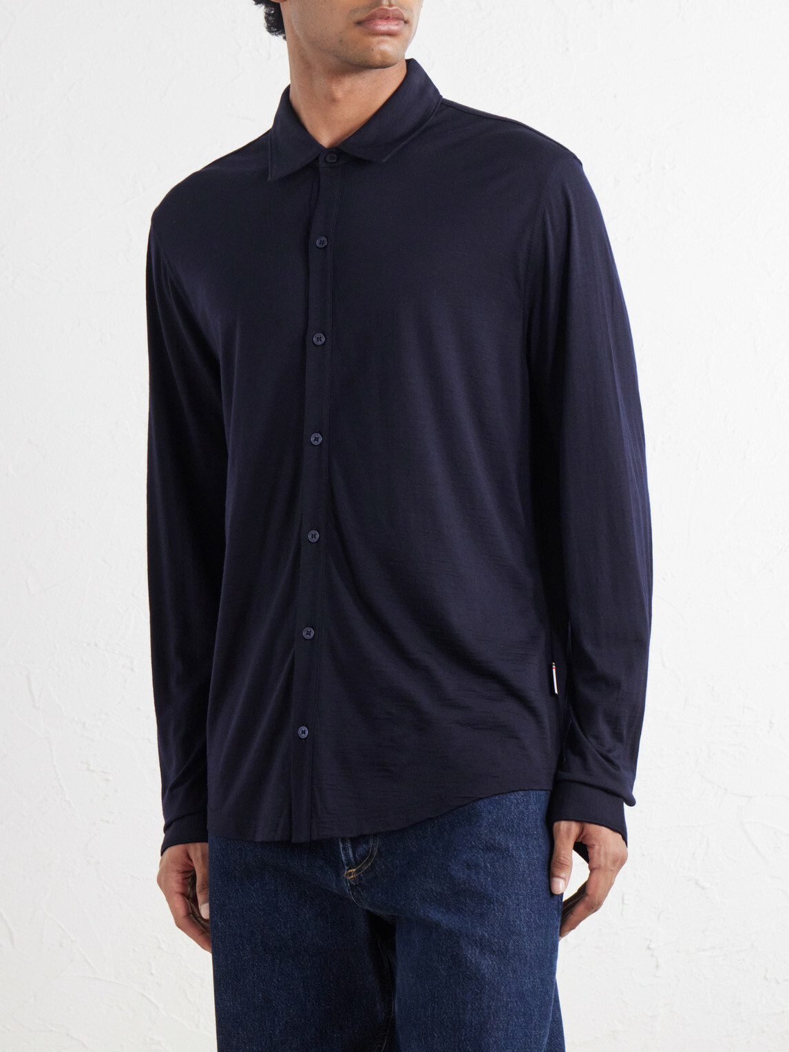 Orlebar Brown - Giles Wool Shirt - Blue