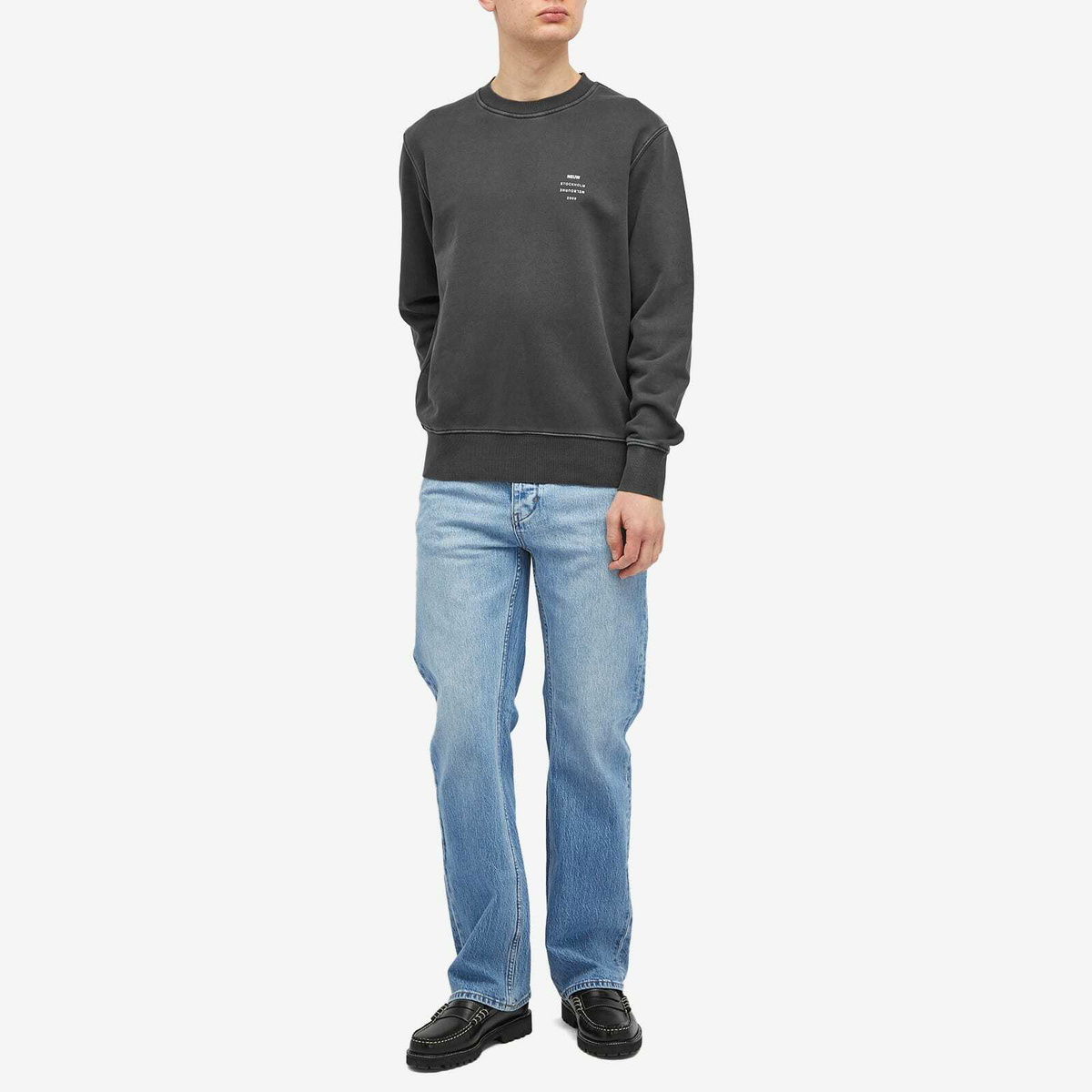 Neuw Denim Men's Crew Neck Sweat in Black