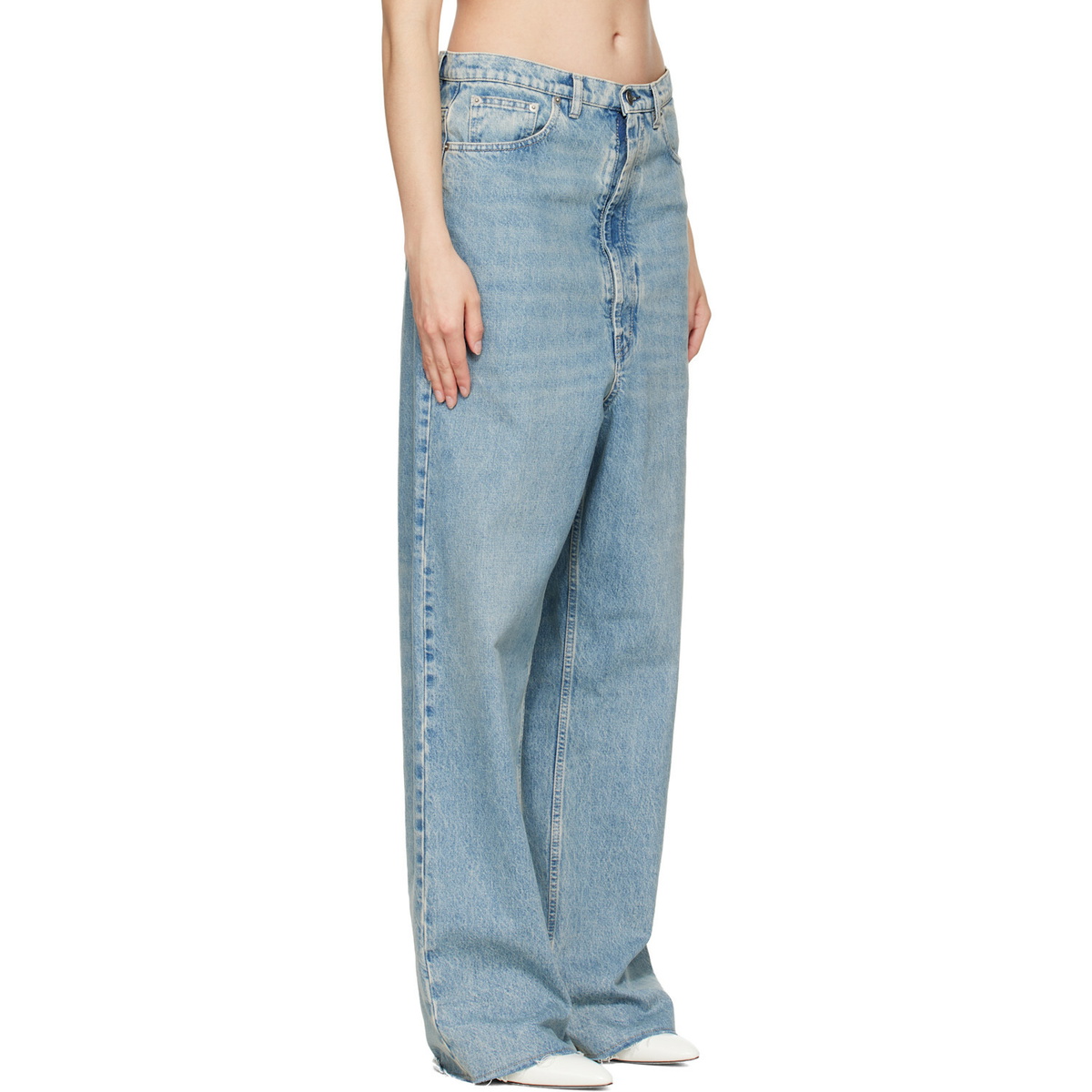 Maison Margiela Blue Wide-Leg Jeans