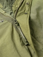 C.P. Company - Metropolis Logo-Appliquéd Padded Twill Hooded Parka - Green