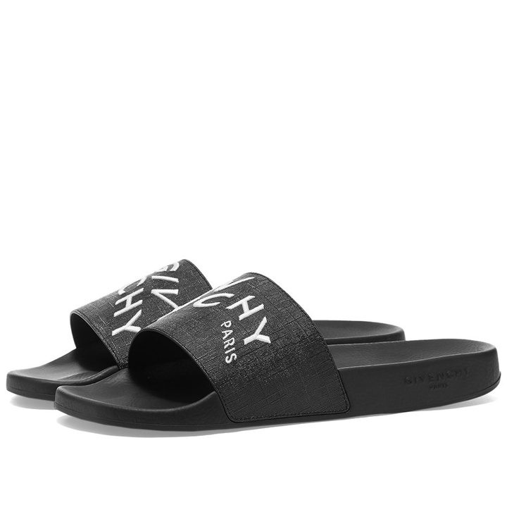 Photo: Givenchy Embroidered Logo Slide