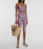 Pucci - Printed racerback sports bra
