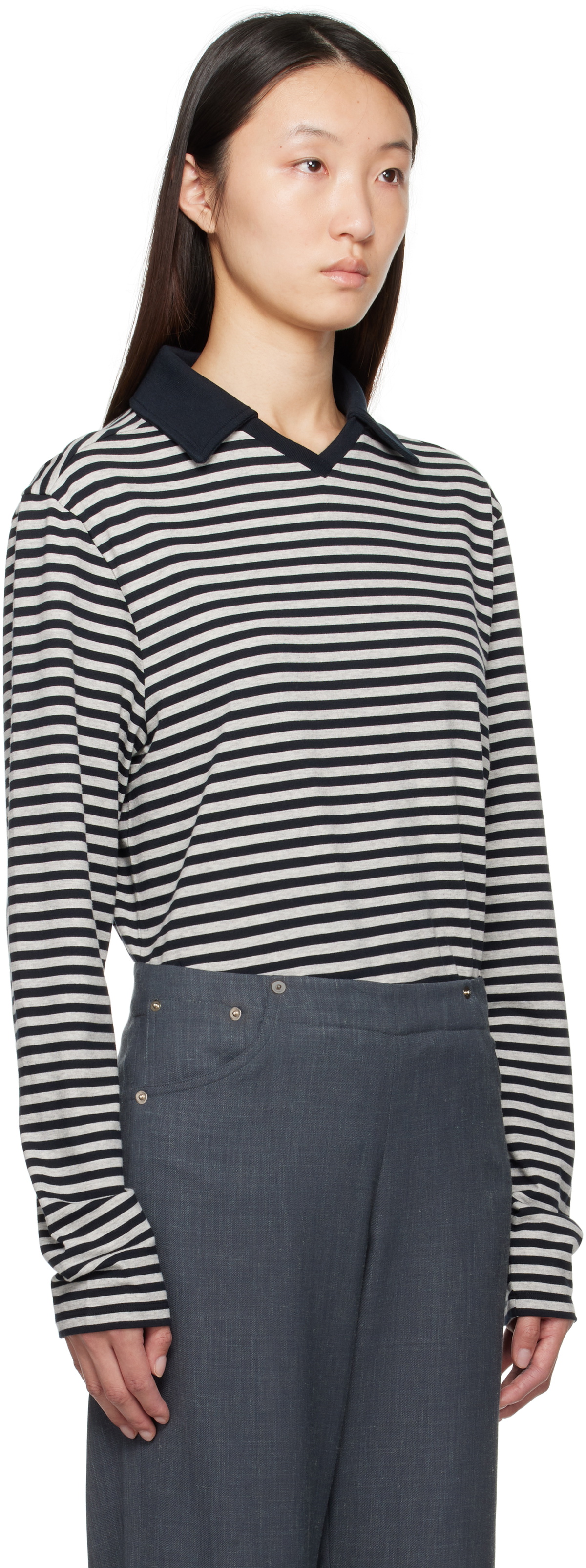 Paloma Wool Navy & Gray Gondolieri B Polo Paloma Wool