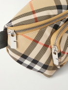 Burberry - Logo-Appliquéd Checked Twill Belt Bag