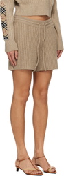 Burberry Beige Wool Shorts