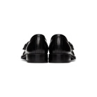 Versace Black Buckle Loafers