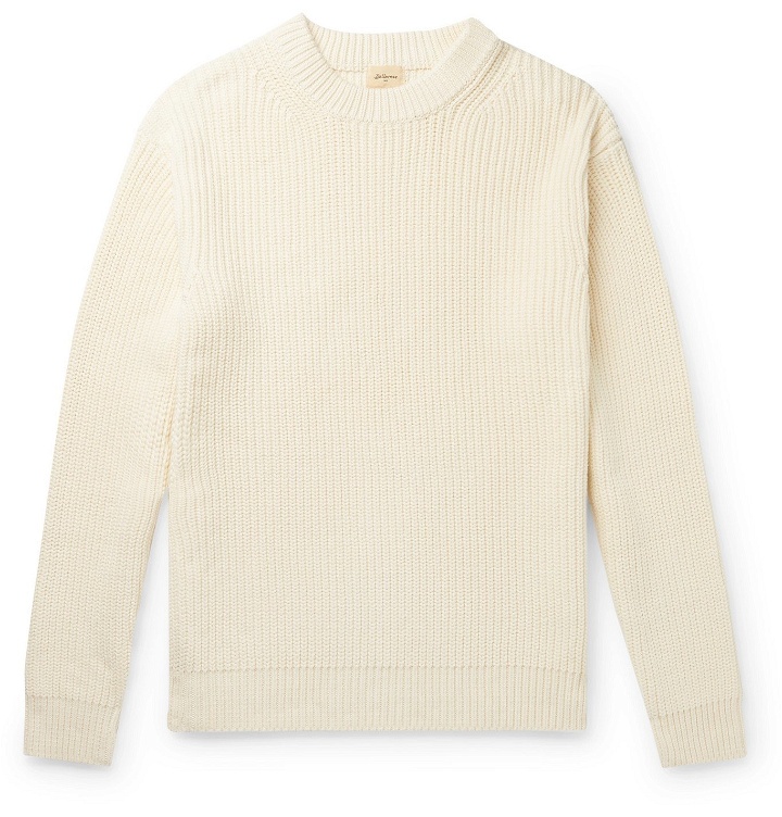 Photo: Bellerose - Racel Ribbed Cotton-Blend Sweater - Neutrals