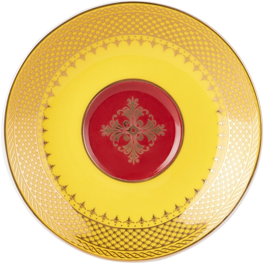 POLSPOTTEN Multicolor Grandma Espresso Cup & Saucer Set, 4 pcs