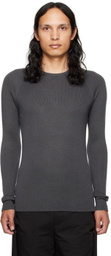 Label Under Construction Gray Thermal Sweater