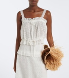 Ulla Johnson Isola broderie anglaise cotton top