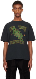 Rhude Black 'Rhude' University T-shirt