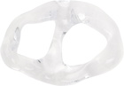 HOMME PLISSÉ ISSEY MIYAKE Transparent Crystalline Stole Buckle Tie Bar