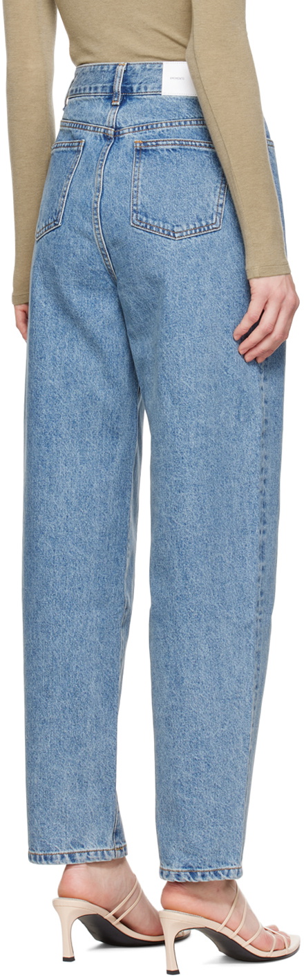 AMOMENTO Blue Oversized Jeans