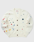 The New Originals Paint Splatter Cardigan White - Mens - Zippers & Cardigans