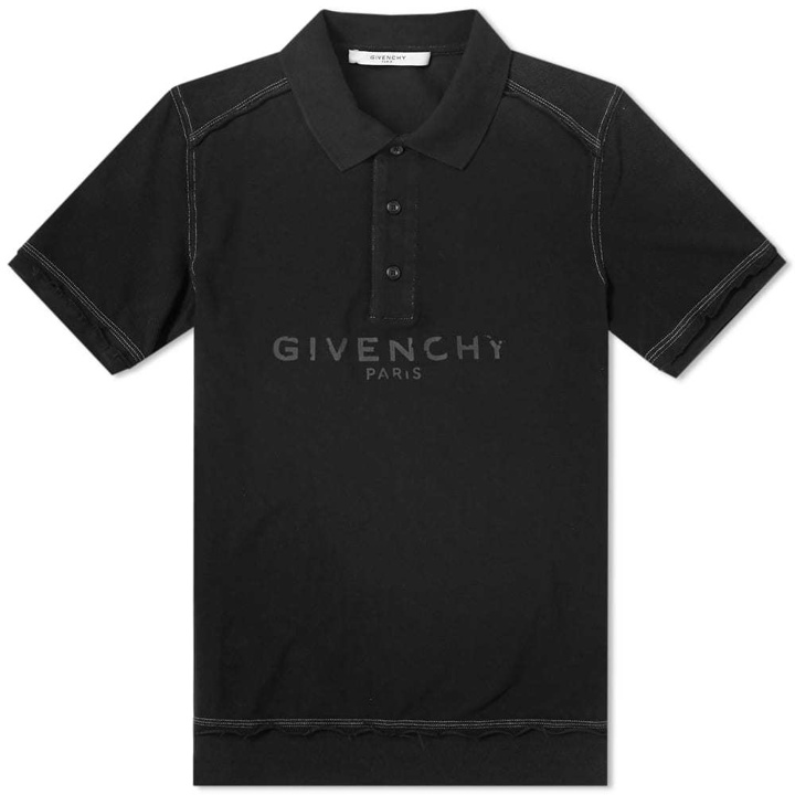 Photo: Givenchy Vintage Logo Polo Black