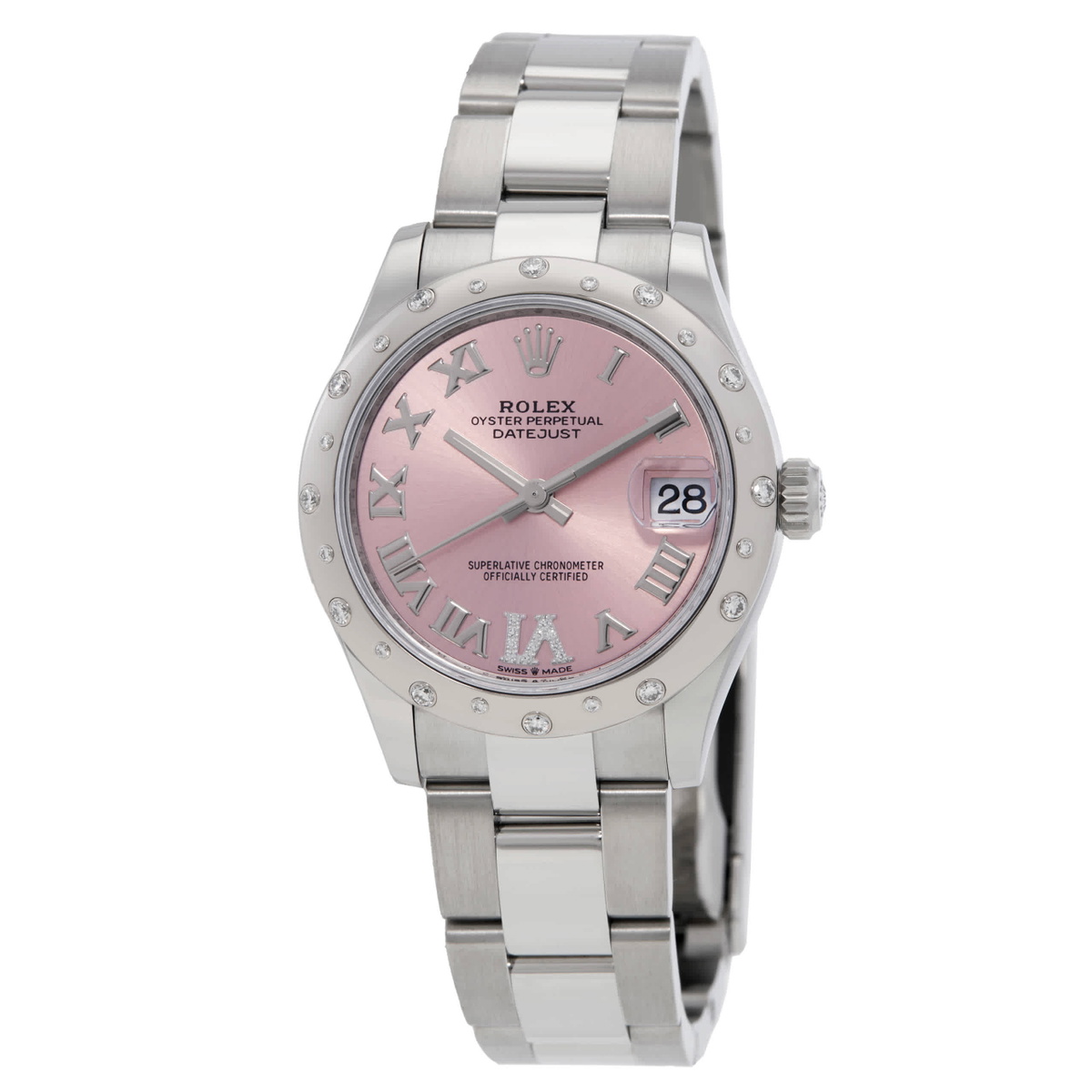 Rolex Datejust 31 Automatic Diamond Pink Dial Ladies Watch 278344PRDO