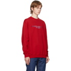Opening Ceremony Red Embroidered Logo Sweatshirt