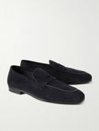 TOM FORD - Suede Penny Loafers - Blue