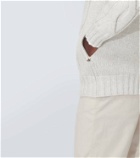 Brunello Cucinelli Zipped cable-knit cashmere cardigan