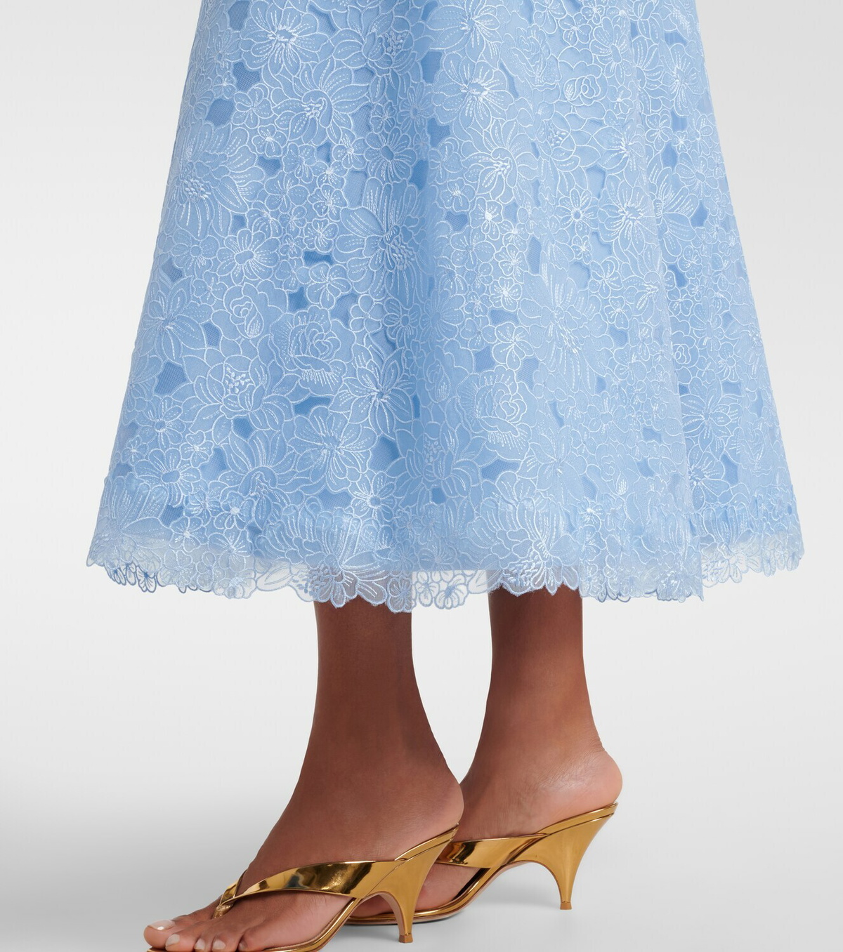 Costarellos Anessa embroidered organza cocktail dress
