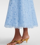 Costarellos Anessa embroidered organza cocktail dress