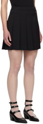 Juun.J Black Pleated Miniskirt